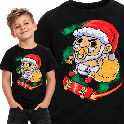 KOSZULKA DZIECIĘCA ŚWIĄTECZNA BABY SANTA
